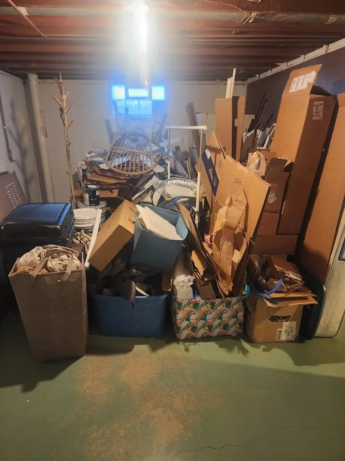 Roll-off dumpster container at job site for Concrete Dumpster Rental in Castle Hills